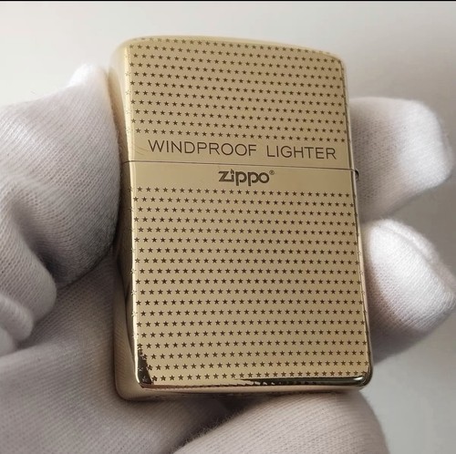 Rare zippo gold star pattern - zippo,