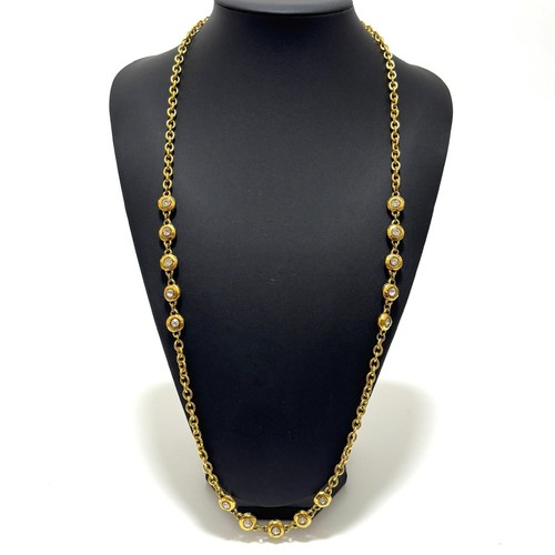 Collier long chanel strass - long,