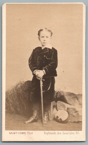 Cdv petit garçon épée - petit, à