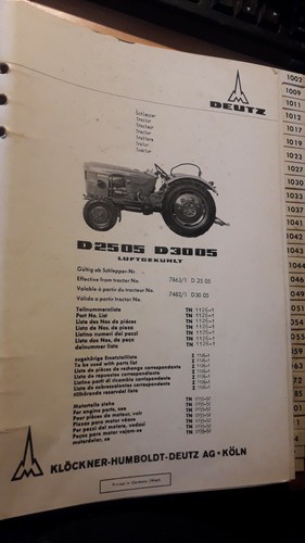 Deutz fahr tracteur d2505 - fahr,