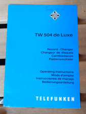 Telefunken 504 de Luxe Manual Record Changer Early 1960's?