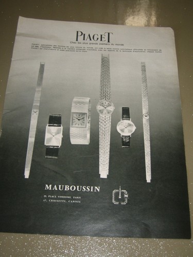 Publicite presse montres - de,