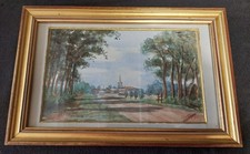 Aquarelle paysage début XXème