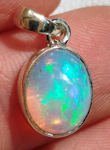 73g pendentif opale noire - opale,