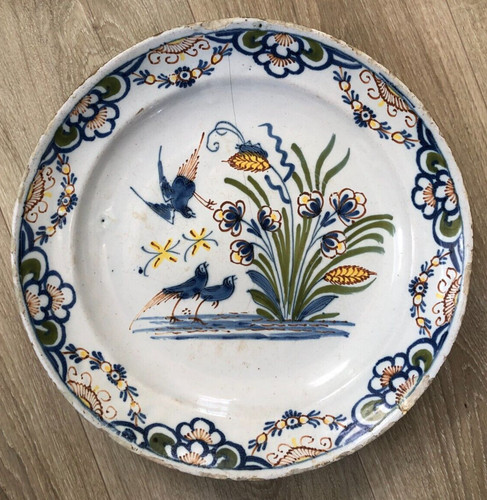 Ancien grand plat faience - ancien,