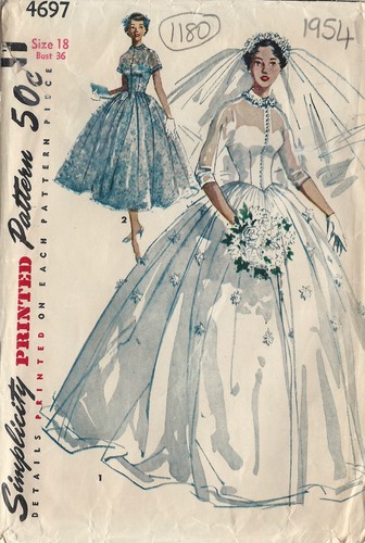1954 vintage couture motif - vintage,