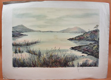 Lithographie XXème - Paysage