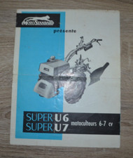 Ancienne brochure commerciale MOTOSTANDARD Motoculteurs U6 U7 6-7 CV