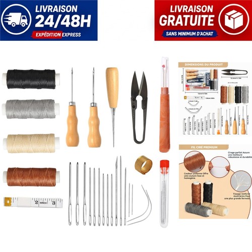 Kit couture cuir - 46, pièces