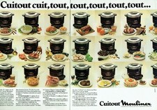1981 Advertising 820 Advertising Cookout Moulinex Cookie Cooker (2 Pages)