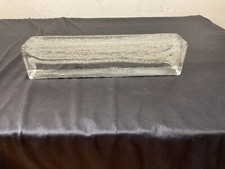 sulfide press paper blown glass bricks with silver glitter.