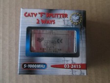 Répartiteur antenne tv sat tnt fm 2 voies directions connexion fiche f 5-1000mhz