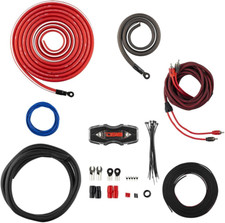 AMPKIT0 0 Gauge CCA Complete Amp Wiring Kit - Amplifier Install Wiring 1/0 Ga Am
