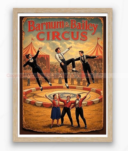 Affiche vintage barnum - vintage,