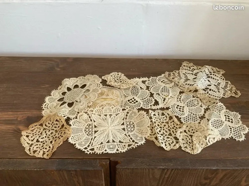 Lot dentelles napperon ca33 - de,
