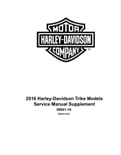 2016 Harley Davidson Tri Glide Trike Service Repair Manual Supplement COMB BOUND