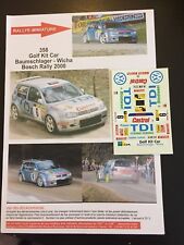 DECALS 1/43 VW VOLKSWAGEN GOLF