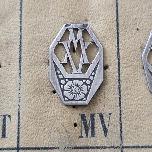 Monogramme lettres argent - lettres, en
