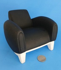 De Sede D5-57 Bugatti Armchair Ceramic Model Black & White 5 3/4" W x 4 3/8"H