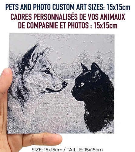 Tableau personnalisé animaux - personnalisé,