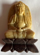 BOUDDHA EN PIERRE DE LARD SUR