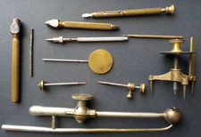 lot de 11 outils anciens, chalumeau... pour horloger, bijoutier, joaillier - B4