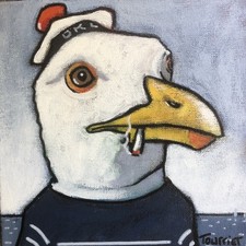 Tableau Mouette Marin Tourrier