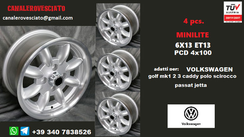 Jantes minilite 13 - jantes, 4x100