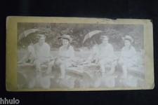 STB690 Genre Scene Foot Bath Girl Stereoview Photo STEREO Albumen