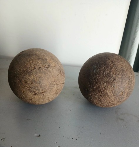 Anciennes boules bois - anciennes, en