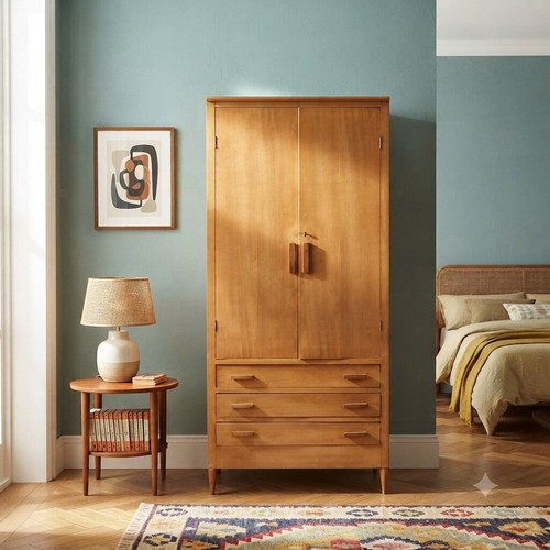 Armoire vintage chêne - armoire,