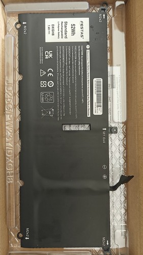 52wh dxgh8 batterie pour dell - batterie,