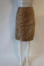 Womens La Maison De La Fausse Fourrure Brown Leopard Faux Fur Wrap Skirt L