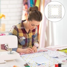  Clear Acrylic Ruler Quilting Templates Guide Passe Couture Règle