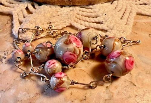 Collier ancien perles verre