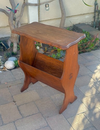 Vintage solid wood magazine - solid,