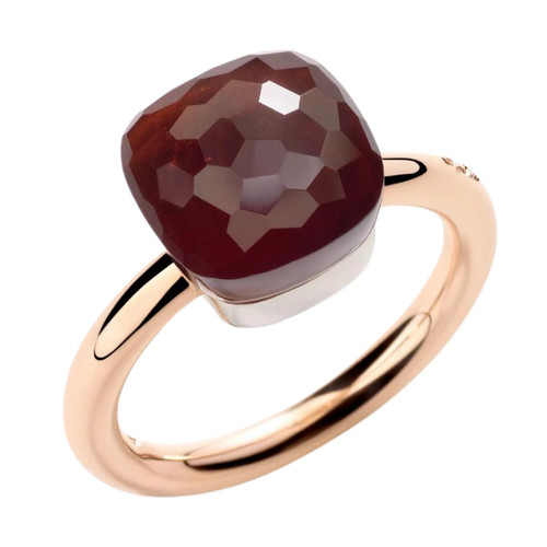 Bague rubis sang pigeon - , or