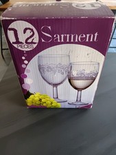 12  verres à  vin rouge Et