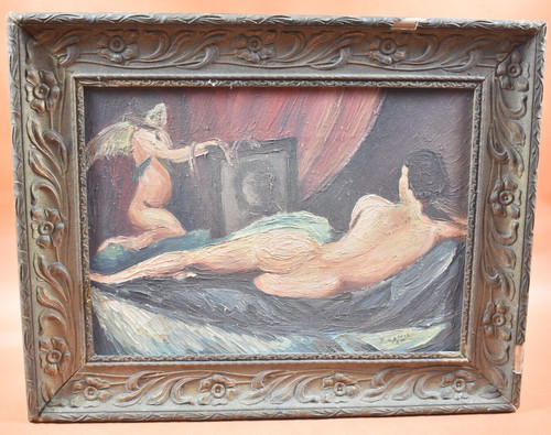 Peinture huile sur toile - à,