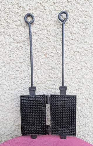 Ancien gaufrier fonte - ancien, nestor
