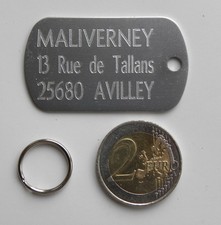 MEDAILLE gravée argenté