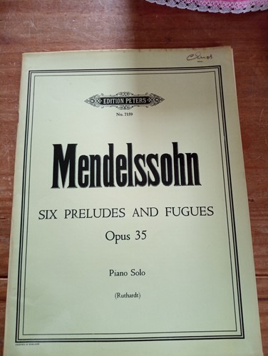 Mendelssohn six préludes - six,