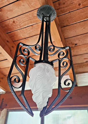 Art deco suspension - art, forge