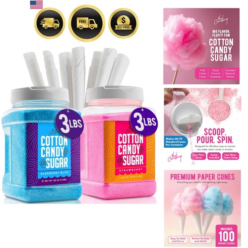 Cotton candy floss sugar set - floss, 2
