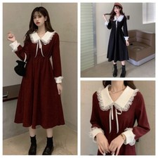 Femme Robe Dentelle Bordure