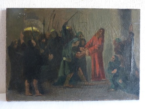 Tableau peinture ancienne - , 19