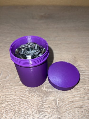 Boite violette pour - , barillet