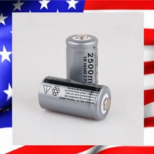 Pile ACCU Batterie Rechargeable Cr123A li-ion 16340 3.7V 2500mAh  CIGARETTE LED