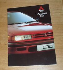 Mitsubishi Colt Brochure 1991 - 1.3 GL 1.5 GLX 1.8 GTI 16v