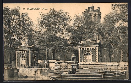 Cpa charleroi prison - cpa,
